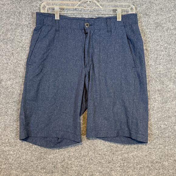 Under Armour Shorts Mens 32 Blue Golf Shorts Soft Casual Outdoors Stretch - Picture 1 of 7
